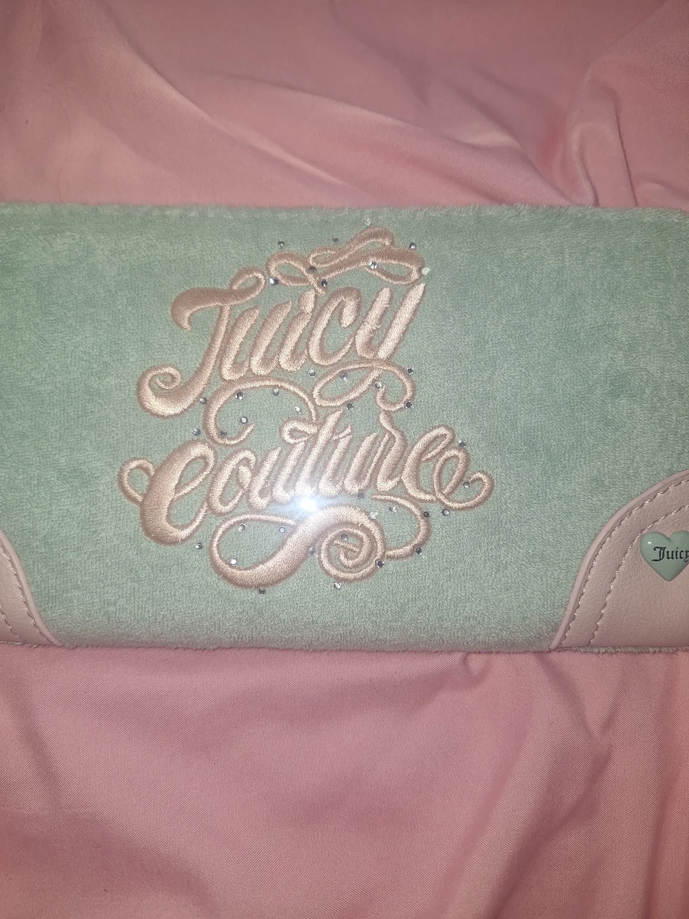 EXCLUSIVE Juicy Couture Women's Mint Green Wallet with Lip Gloss Set